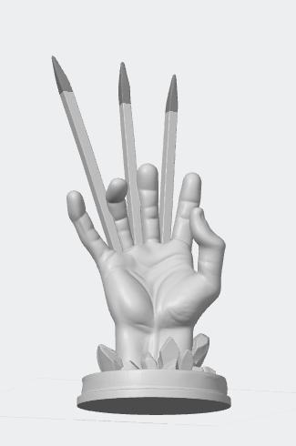 Wolverine hand trophy