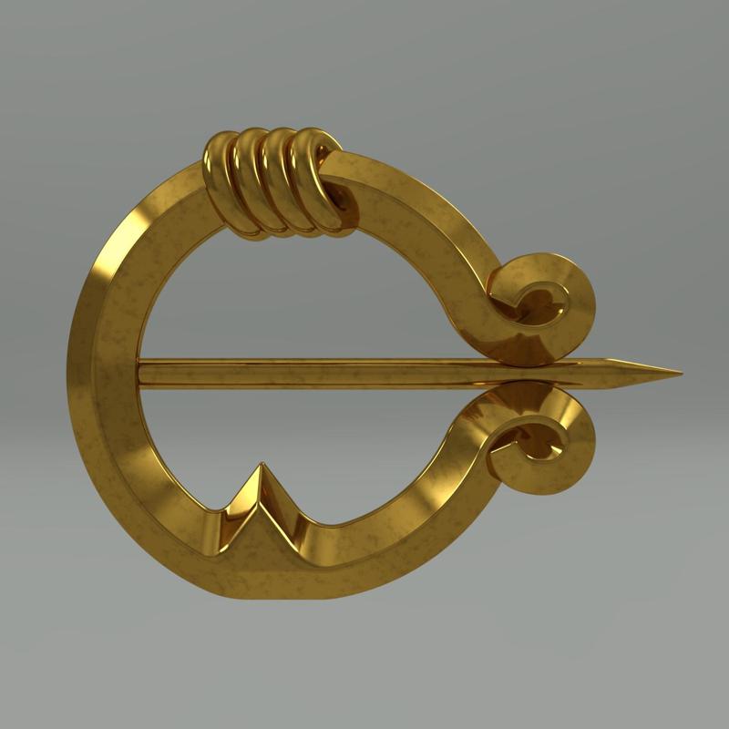 Elden Ring Melina Fibula Brooch Pin Fastening garments. Video game, prop, cosplay