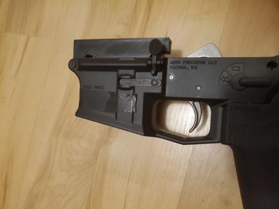 AR15 Trigger Test Fixture Block attaches to Front pin