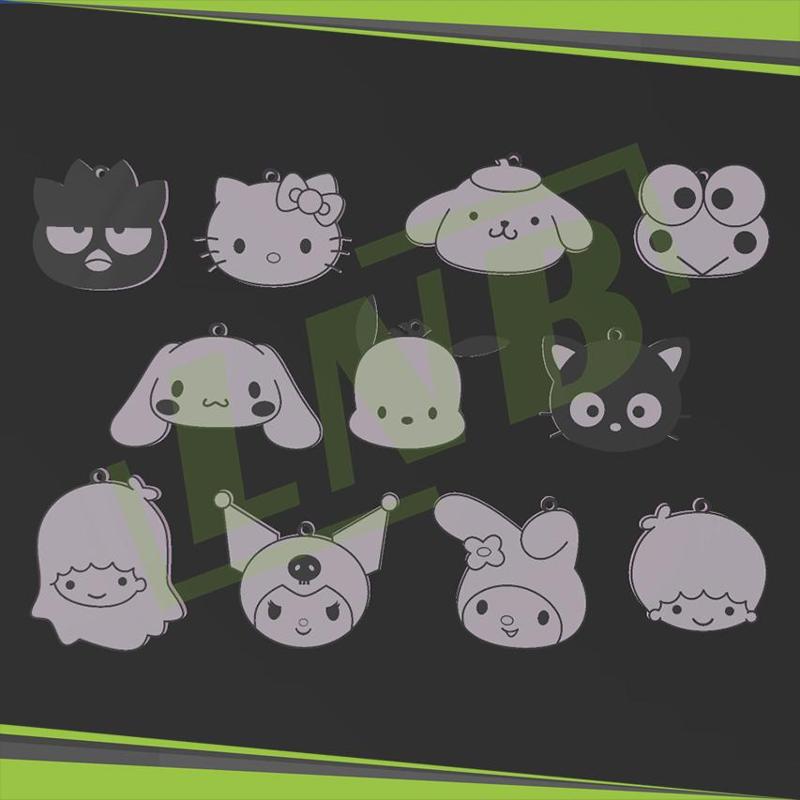 Sanrio Keychains/Pin Pack