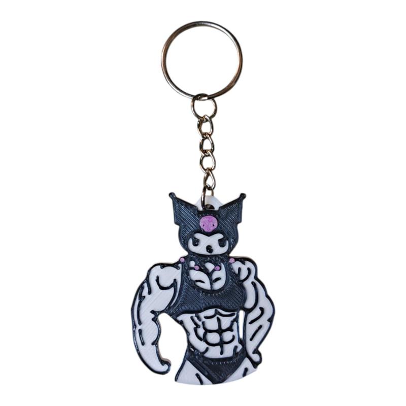Kuromi Musculosa Gym Inspiration Key Ring
