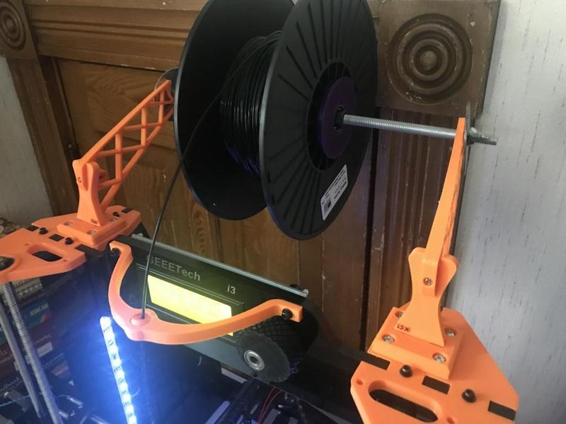 Geeetech Prusa i3 spool holder - i3X REMIX