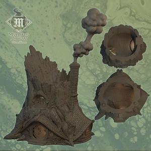 Druid Sanctuary - Tree House For 32mm scale- Miniatures