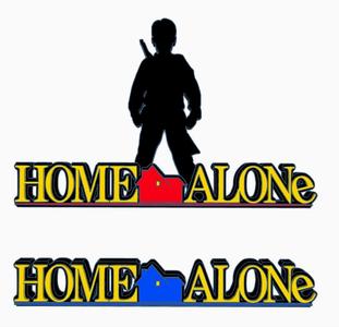 2x HOME ALONE (Kevin Silhouette) Logo Display by MANIACMANCAVE3D