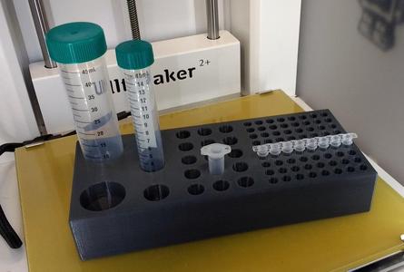 Multi-Purpose tube rack for centrifuge, falcon, eppendorf and PCR-tubes