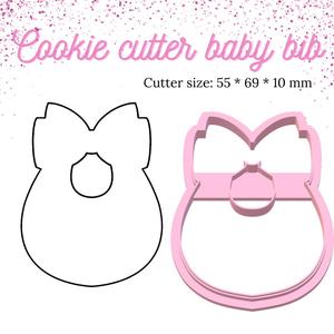 Cookie cutter baby bib | Baby bib cutter | Baby bib | Cookie cutter | Cookie cutters |