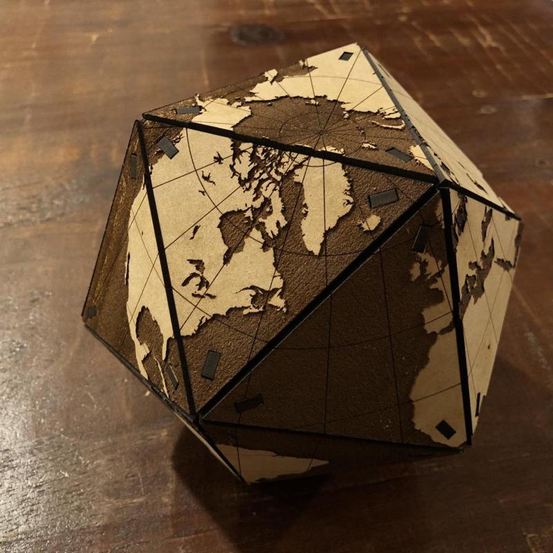 Dymaxion Globe - Optimized for Glowforge