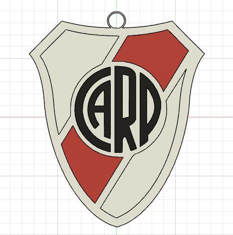 carp river plate KEYCHAIN