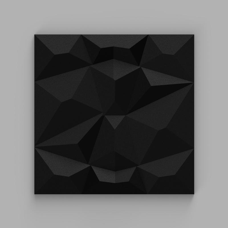 3D geometric diamond wall panel