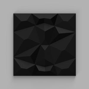 3D geometric diamond wall panel