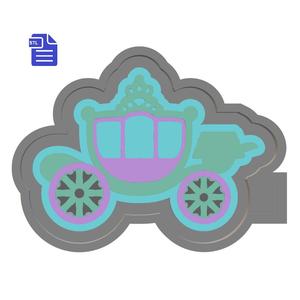 Carriage Silicone Mold Housing STL File - Freshie Mold Blank