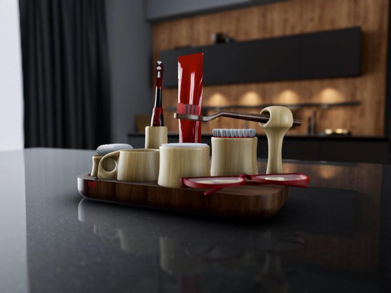 8in1 Luxury Bathroom Organiser Plate