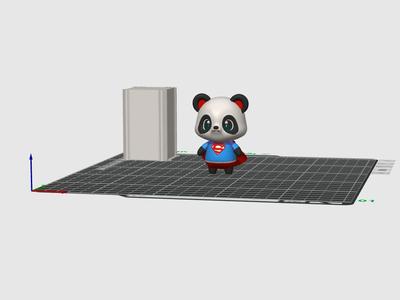 panda sweet superman