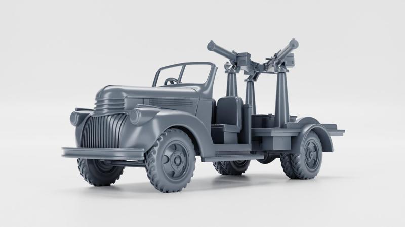 Fargo 1 ½ ton truck with MGs (KNIL, US, Canada, WW2)