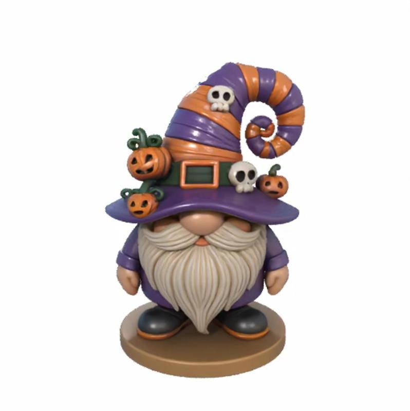 Pumpkinhex Gnome - 3D Printable Halloween Wizard Gnome