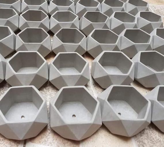 3 molds for cement pots