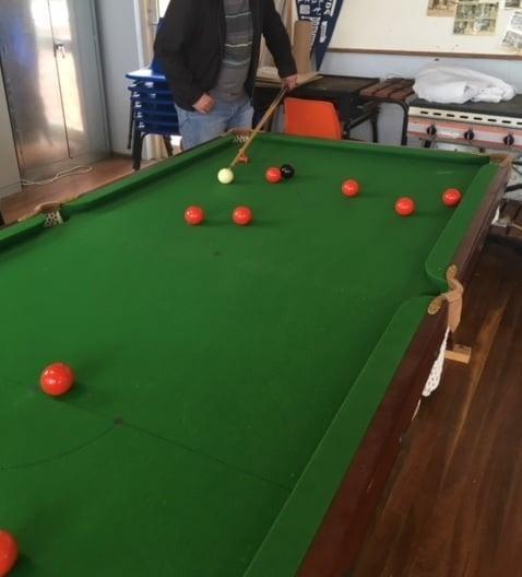 Pool Cue Guide for one handed operation.