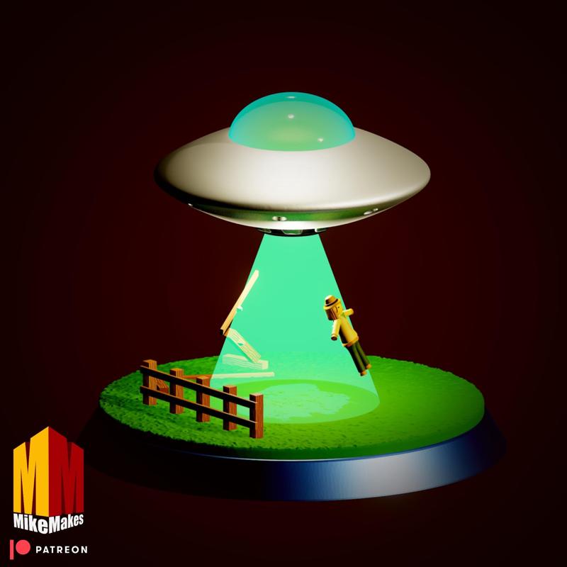 Alien Abduction Diorama STL