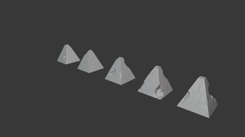 Anti-tank Obstacle - Dragon Teeth - terrain wargaming