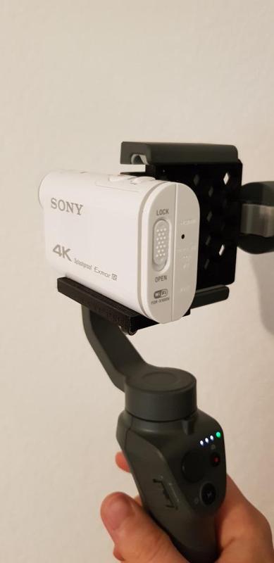 Sony FDR X1000 DJI OSMO Mobile 2 Adapter 