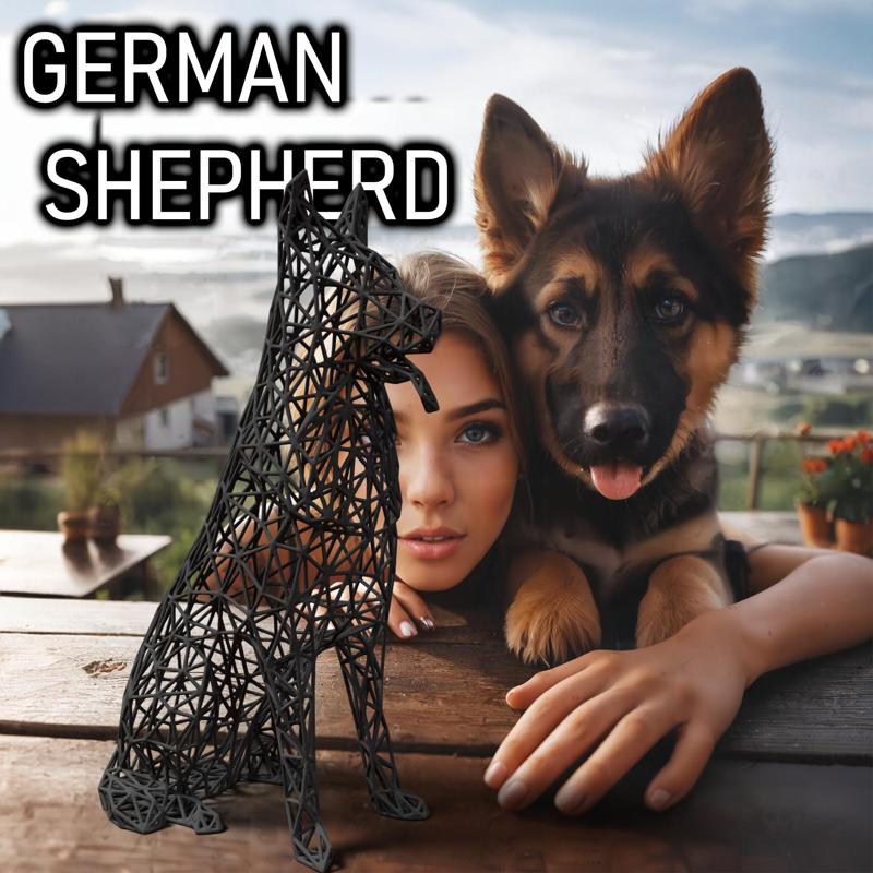 German Shepherd XXL Version included - Resin print