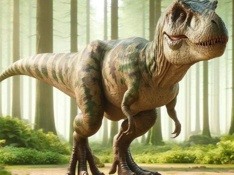 The male T-Rex from the film 'The Lost World: Jurassic Park', and the Tyrannosaurus Rex from 'Jurassic World'