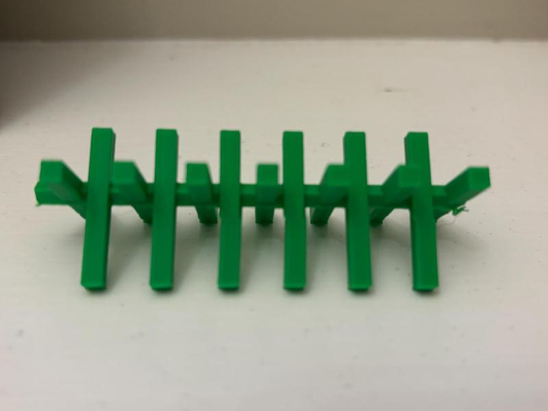 Wooden barricade for toy soldiers