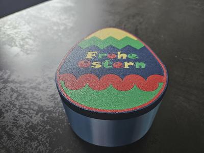 Frohe Ostern Geschenkbox Ei-Design