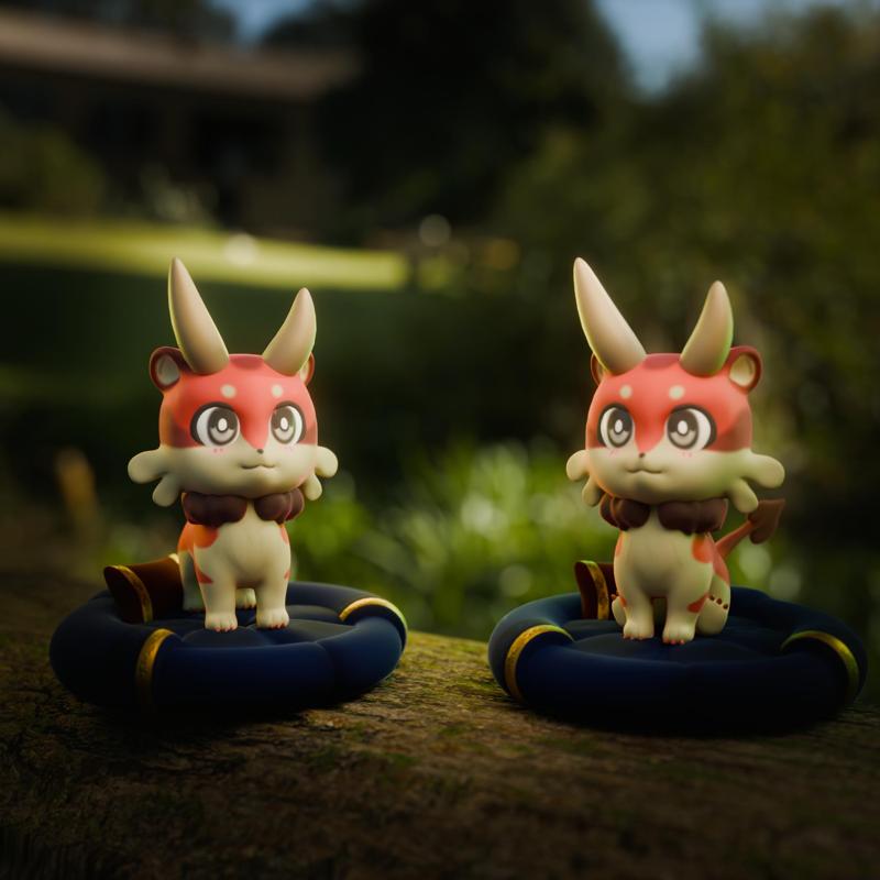 Honkai Star Rail Honkai Star Rail Red Chimera (2 poses + pillow)