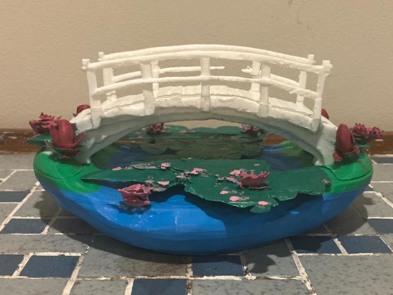 Bridge over a pond of water lilies (Claude Monet)