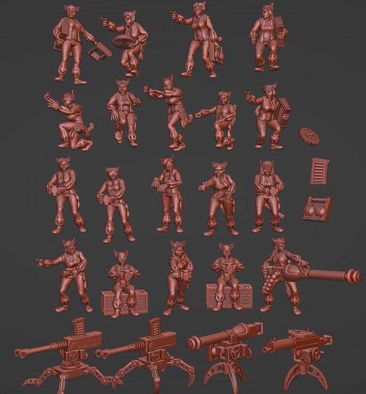 HDF Cat girls weapon teams 1