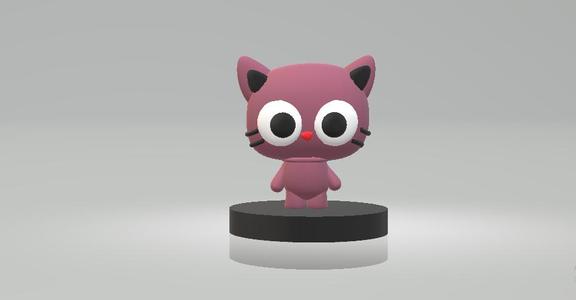 CUTE CAT TOY 3D PRINTABLE MODEL