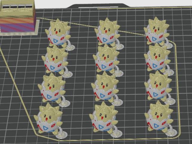 Togepi multicolored with second AMS scaled to 3cm