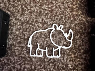 Rhinoceros Animal Wall Decoration