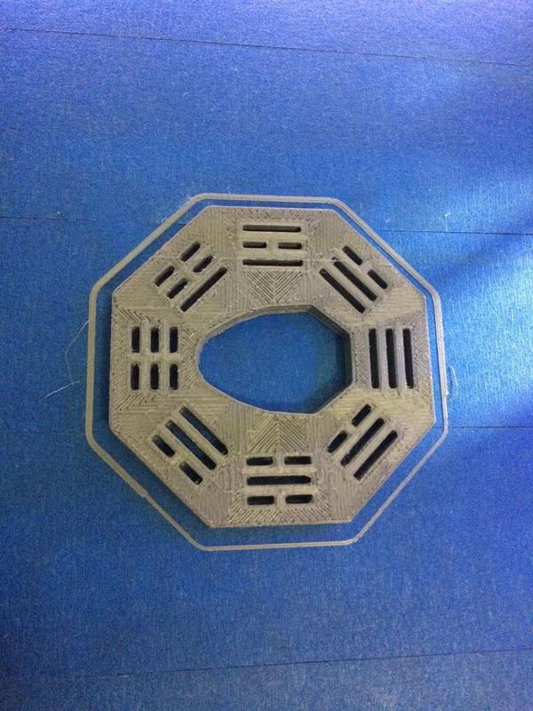 Octagonal Bokken Tsuba Pakwa