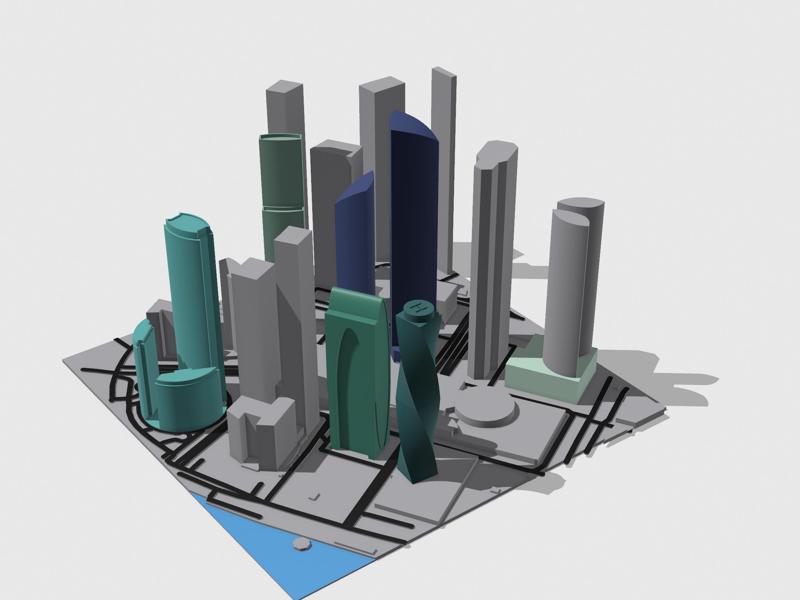 Miniature Model of Moscow City