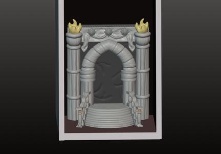 Book Nooks / SujetaLibros Castle Entrance Design