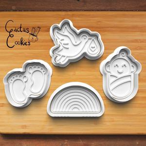 Stork Baby Cookie Cutter set 0760