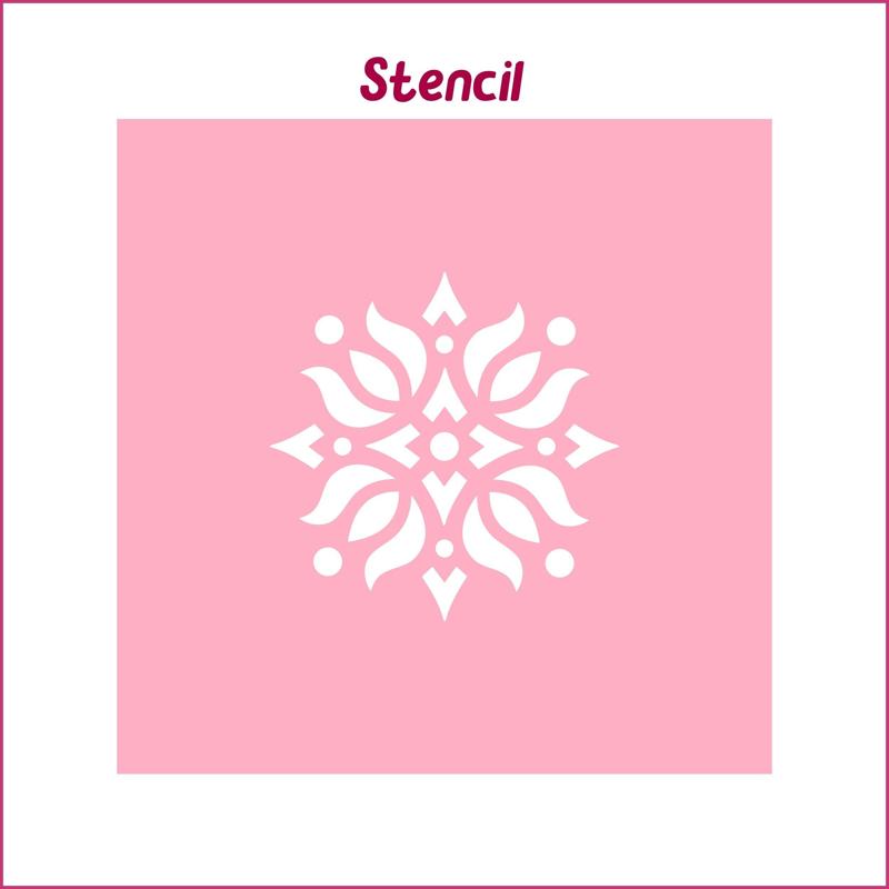 Tile Stencil – STL 3D Print files, SVG Cutting files. T03