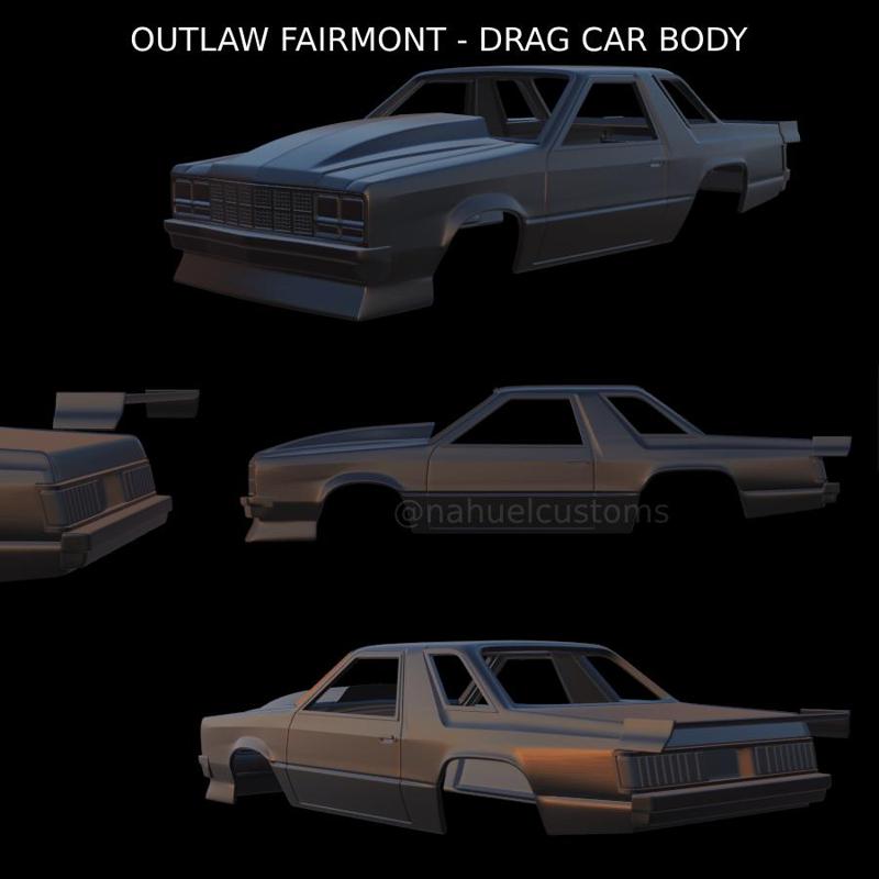 OUTLAW FAIRMONT - DRAG CAR BODY