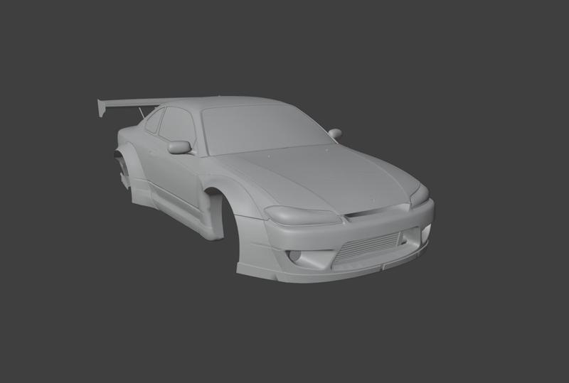RC BODY S15 WIDEBODY 3D PRINT STL NISSAN