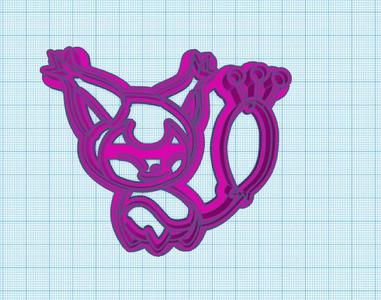 Pokemon: Skitty Cookie Cutter