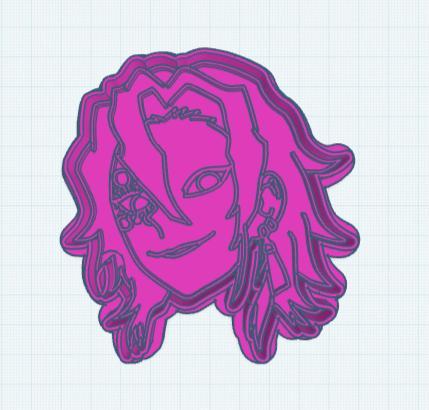 Demon Slayer: Sexy Uzui Icon Cookie Cutter