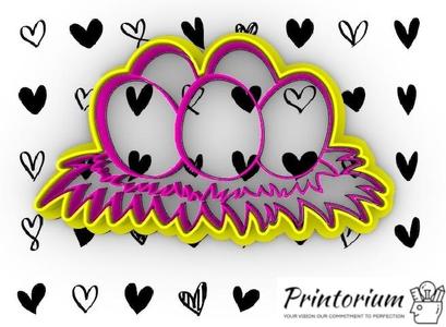 Chicken Eggs on nest Cookie Cutter