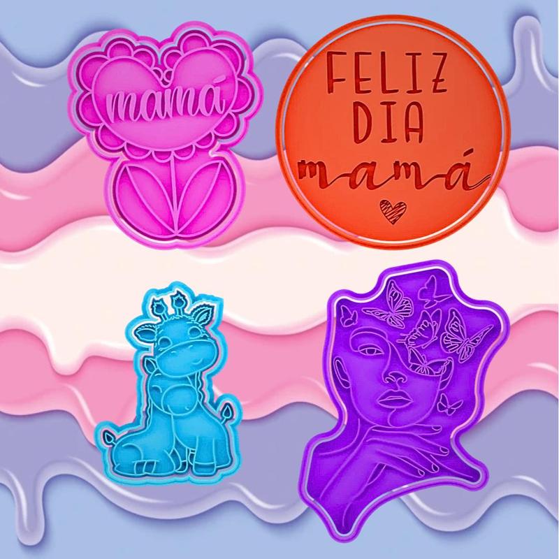 COOKIE CUTTER happy mother's day set of 4