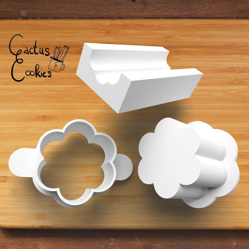 Flower cake pop mold with tray 0858_4