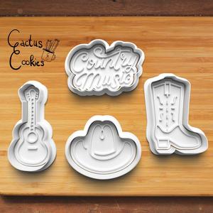 Country Music Cookie Cutter set 0599