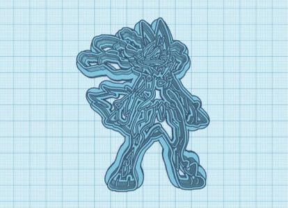 Pokemon: Mega Lucario Cookie Cutter