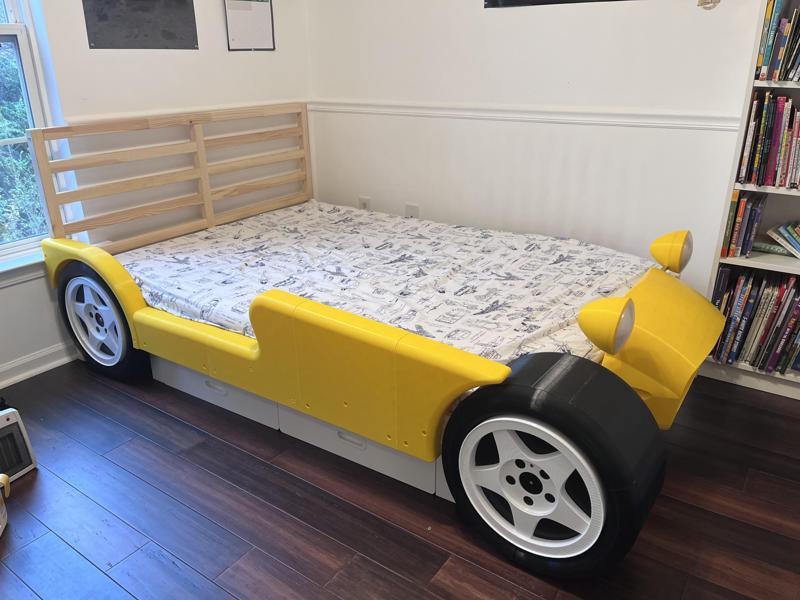 FULL SIZE Lotus Seven Caterham themed BED for IKEA frame