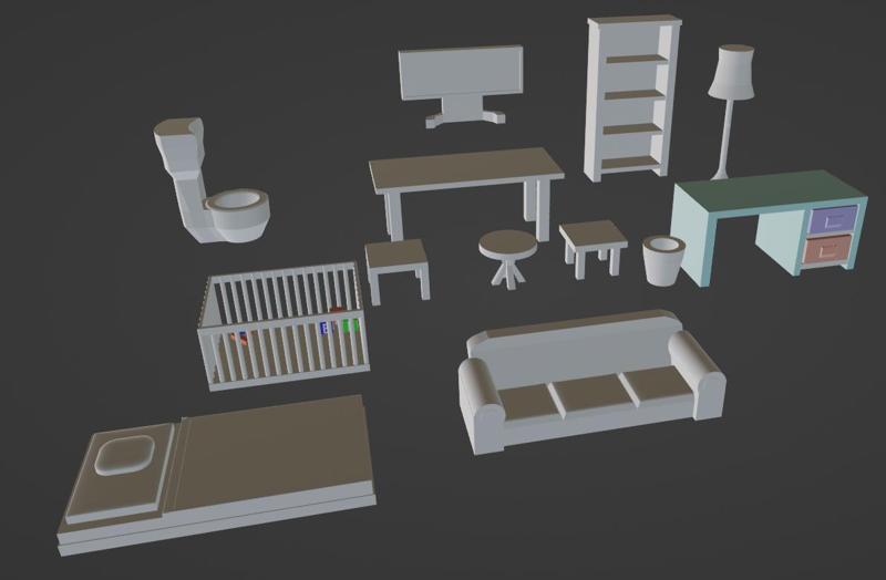 Furniture for dollhouse